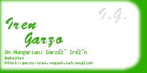 iren garzo business card